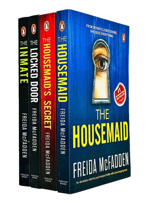 Freida McFadden Collection 4 Books Set (The Housemaid, The Housemaid's Secret, The Locked Door ...