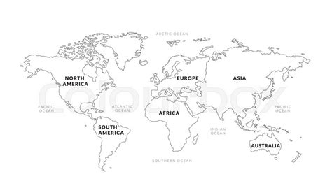 Color World Map Continents Outline - bmp-name