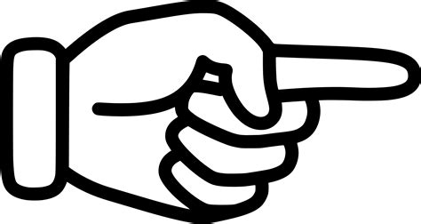 Middle Finger Outline Clip Art