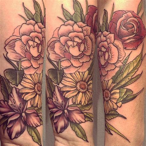 160+ Best Carnation Flower Tattoo Designs With Meanings (2019) | Tattoo ...