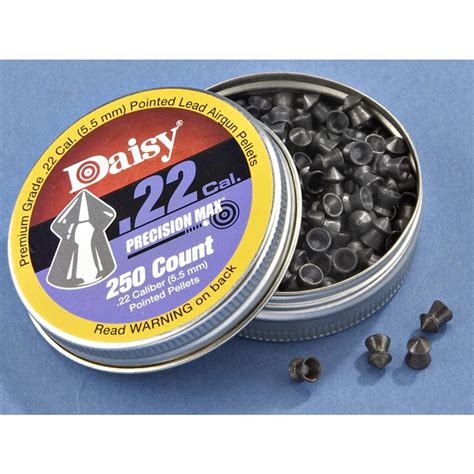 250-ct. Daisy .22 Pointhead Pellets - 146441, Pellets & BB's at Sportsman's Guide