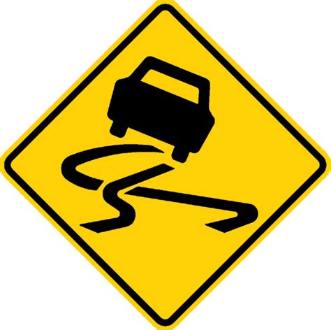 Australia and New Zealand slippery road surface sign.png ... - ClipArt Best - ClipArt Best