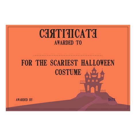 Halloween Certificate Templates - 15 Free PDF Printables | Printablee