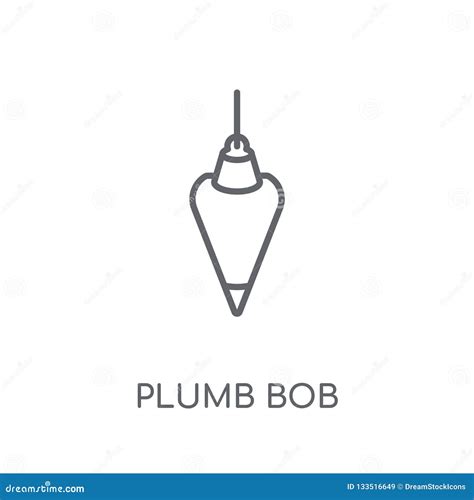 Plumb Bob Linear Icon Royalty-Free Stock Photo | CartoonDealer.com #132144003