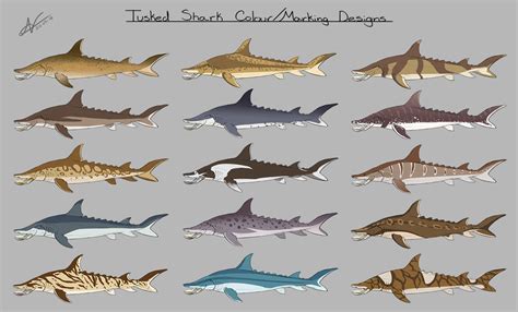 Tusked Shark: Colour/Marking Designs — Weasyl