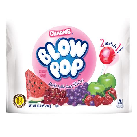 Charms Blow Pops Assorted Flavors Lollipops, 10.4 Oz - Walmart.com