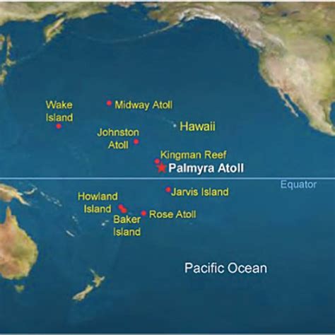 Location of Palmyra Atoll National Wildlife Refuge. Image credit ...