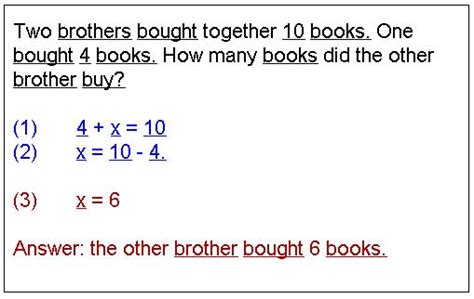 Solve A Problem Synonym Solving Word Problems With Linear