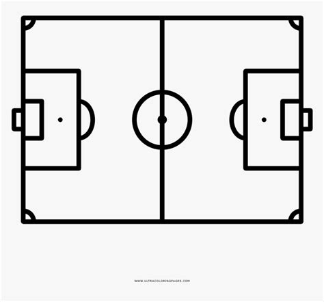 Football Field Coloring Page - Soccer Field Lines Png, Transparent Png - kindpng