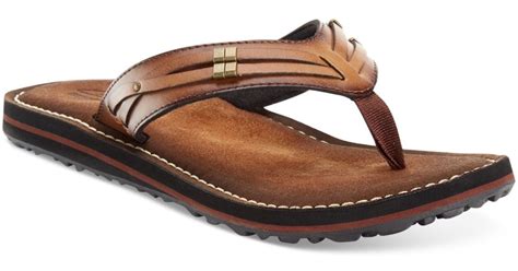 Clarks Collection Women's Flip City Flip Flops in Honey Tan (Natural) | Lyst