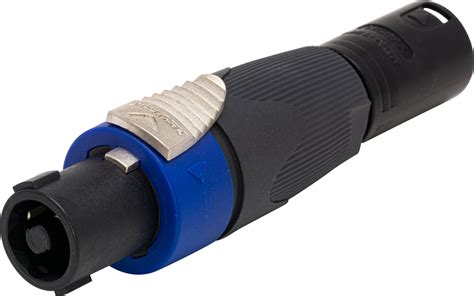 Neutrik NA4FC-M speakON to 3-Pin XLR Male Adapter