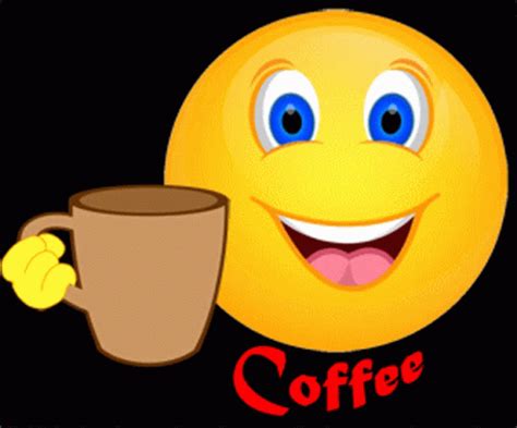 Emoji Coffee GIF - Emoji Coffee Smile - Discover & Share GIFs