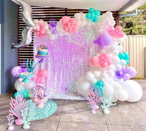 Mermaids Birthday Party Ideas | Photo 2 of 12 | Catch My Party Diy 1st Birthday Party, Mermaid ...