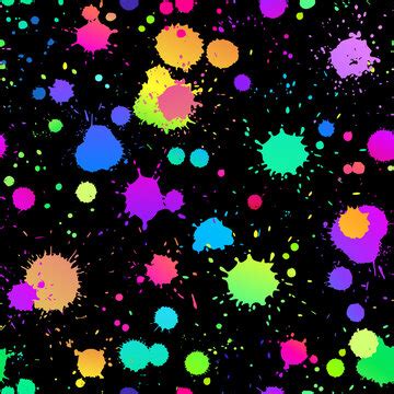 Neon Paint Splatter Background