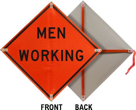 Men Working Sign X4577 - by SafetySign.com