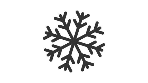 Snowflake on white background, Weather animated icon 22823369 Stock ...