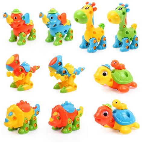 DIY Animal Toys Cute Multi Design Disassembly Kids Puzzle Toy With ...