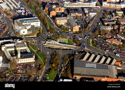 Aerial view of Wolverhampton City Centre Stock Photo - Alamy