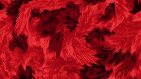 Premium AI Image | Seamless pattern red fur background