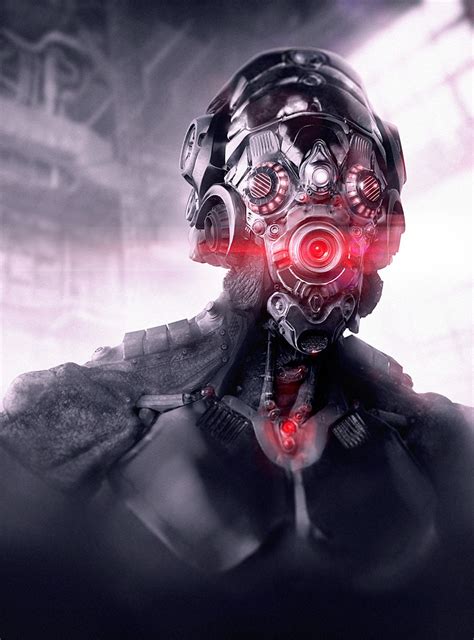 Alien Cyborg by James Suret 1185px X 1600px | Sci fi concept art ...