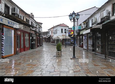 Skopje Old Bazaar Stock Photo - Alamy