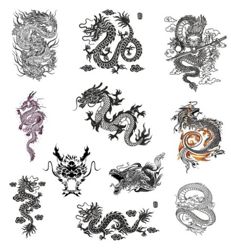 Dragon Svg, Dragon Silhouette, Dragon Clipart, Dragon Vector, Chinese Dragon SVG, Fantasy Dragon ...