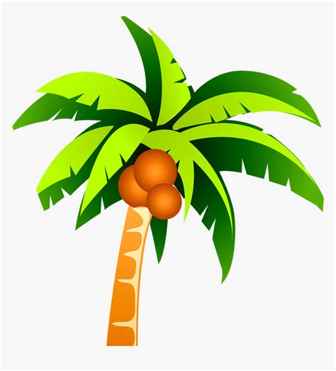 Coconut Tree Clip Art - Coconut Tree Vector Png, Transparent Png - kindpng