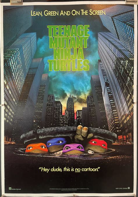 TEENAGE MUTANT NINJA TURTLES, Original Vintage Family TMNT Movie Poster - Original Vintage Movie ...