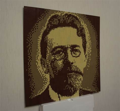 Epic mosaic of bricks: Anton Chekhov : r/lego