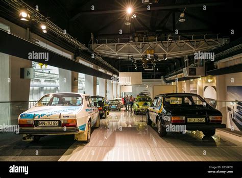 Sweden, Vastragotland, Trollhattan, Saab Car Museum, gallery of SAAB racing cars Stock Photo - Alamy