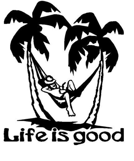 Life is good Vinyl Car Decal - Pro Sport Stickers