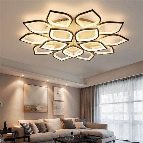 31 Nice Living Room Ceiling Lights Design Ideas - MAGZHOUSE