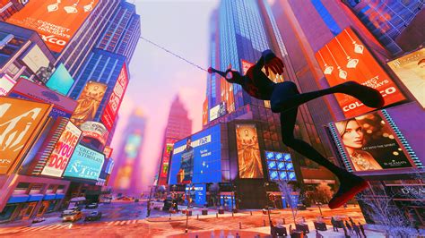 Wallpaper : Spider Man, Miles Morales, city, New York City, Spiderman ...