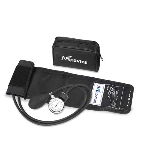 Amazon.com: MEDVICE Manual Blood Pressure Cuff - Universal Size Aneroid Sphygmomanometer ...