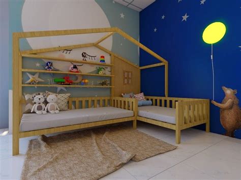 Corner Twin Bed Plan/l-shape Nook Twin Bed Plan/ - Etsy | Kid beds ...