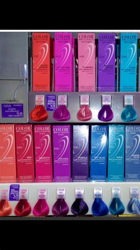 Ion Color Brilliance Brights Semi Permanent Hair Color Chart - Best ...