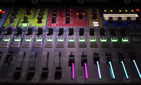 Mixing board close-up 2777414 Stock Photo at Vecteezy