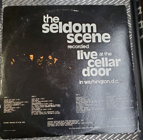 The Seldom Scene Live At The Cellar Door Washington DC Bluegrass Folk LP 2 Record Set