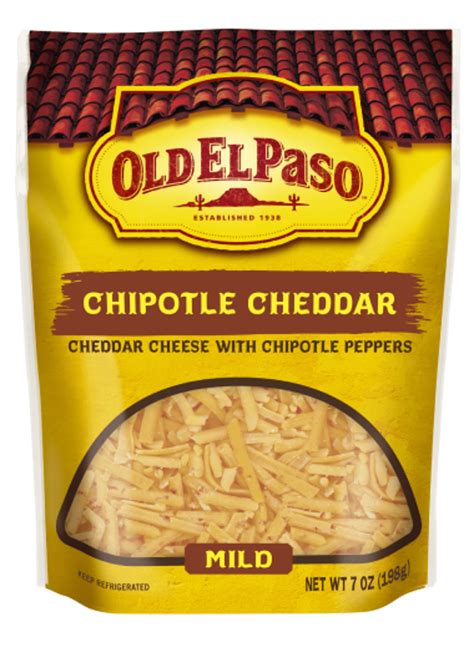 Shredded Chipotle Cheddar Cheese - Old El Paso