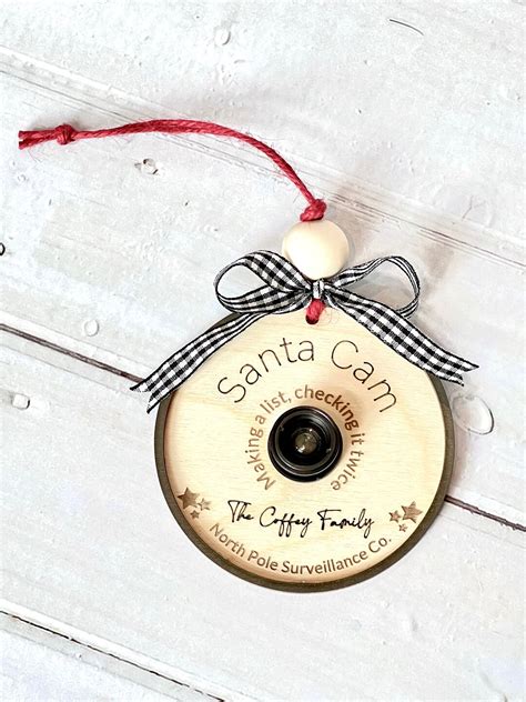 Santa Cam Ornament - Etsy