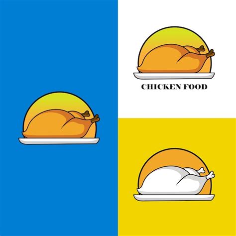 Premium Vector | Chicken food logo template
