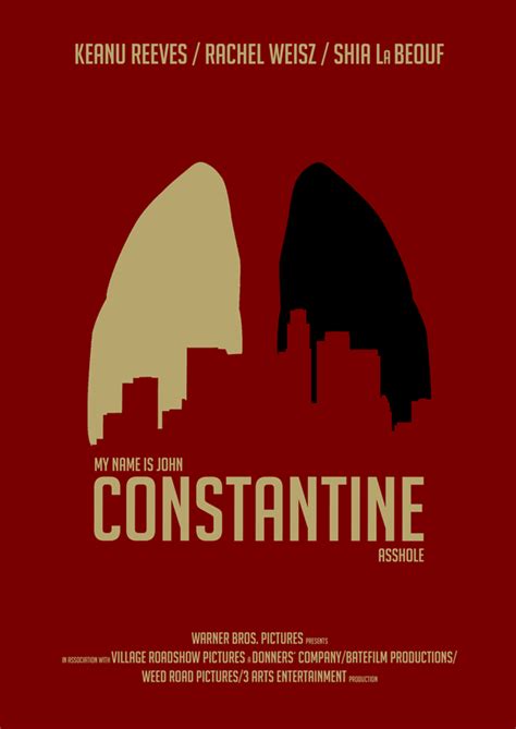 Constantine (2005) ~ Minimal Movie Poster by Jan Wurtmann | Movie posters, Movie posters ...