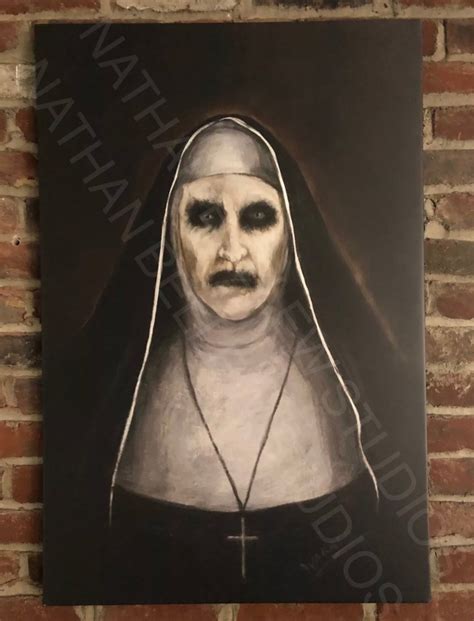 The Conjuring 2 Demon Nun Valak Painting James Wan Annabelle | Etsy