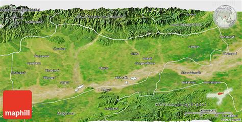 Satellite 3D Map of Sonitpur (Tezpur)