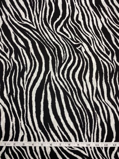 Zebra Print Cotton Fabric | Etsy