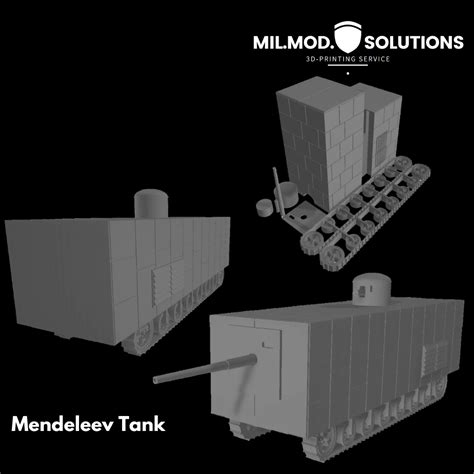 STL file Mendeleev tank 🪖・3D printable design to download・Cults