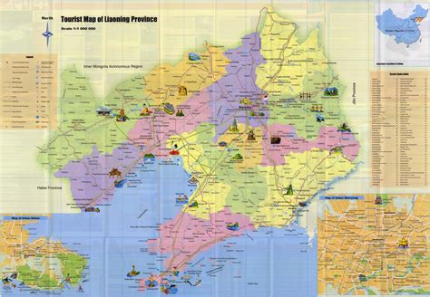 Tourist Map of Liaoning - Maps of Liaoning