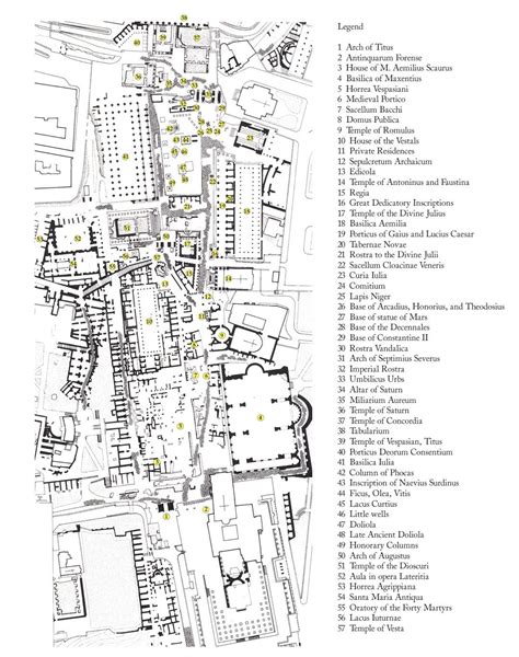 Forum Romanum Map