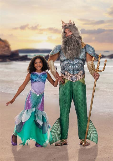 Little Mermaid Live Action Deluxe King Triton Adult Costume