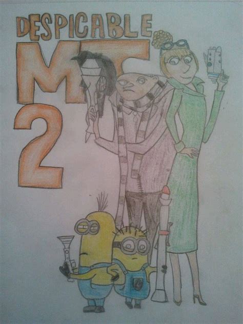 Gru, Lucy and two minions by UmbreonGirl444 on DeviantArt